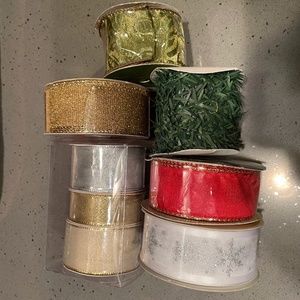 8 rolls of ribbon